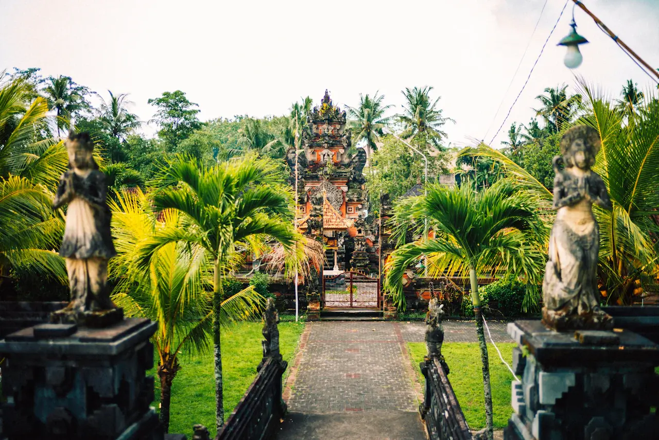 Temple walkway in Bali
