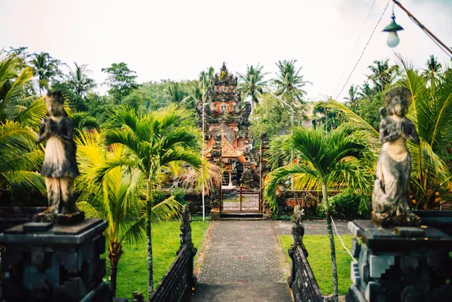 Temple walkway in Bali